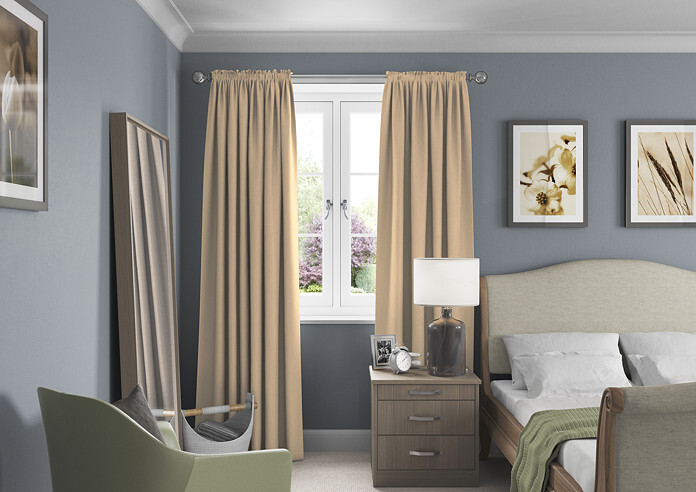 Faux Suede, Natural - Made to Measure Curtains - Image 5